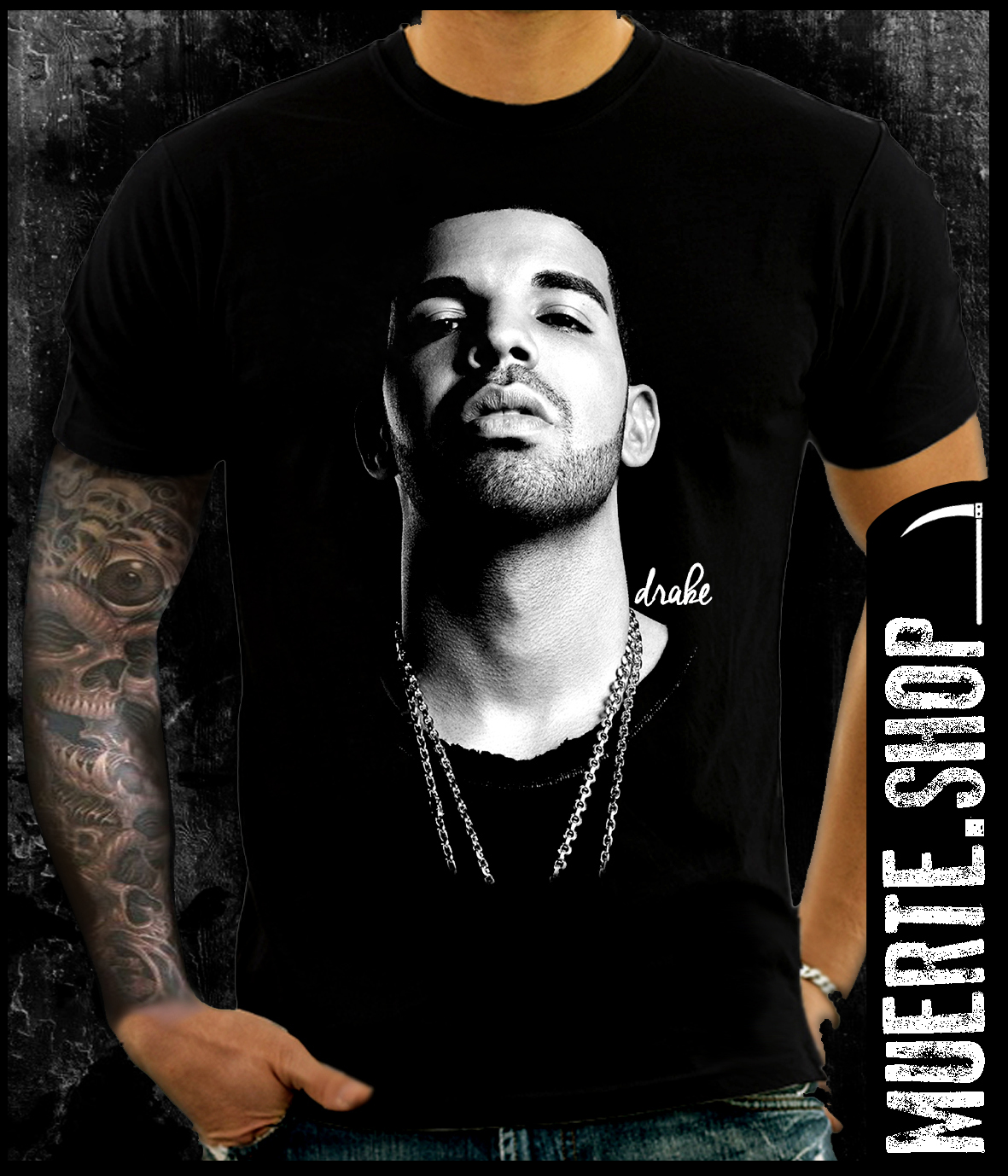 Черна тениска DRAKE Черна тениска DRAKE